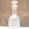 Elegant glass decanter with personalized engraving, perfect for serving wine and spirits.