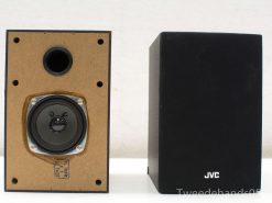 Contrast of vintage and modern JVC speakers for diverse audio preferences and styles.