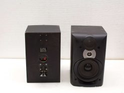 Vintage and modern audio speakers showcasing design and sound quality for diverse audio setups.