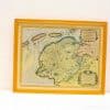 Vintage map of the Sea of Germany, beautifully framed, showcasing detailed coastlines and waterways.