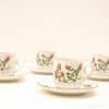 Elegant floral porcelain tea set, perfect for special occasions and stylish gatherings.