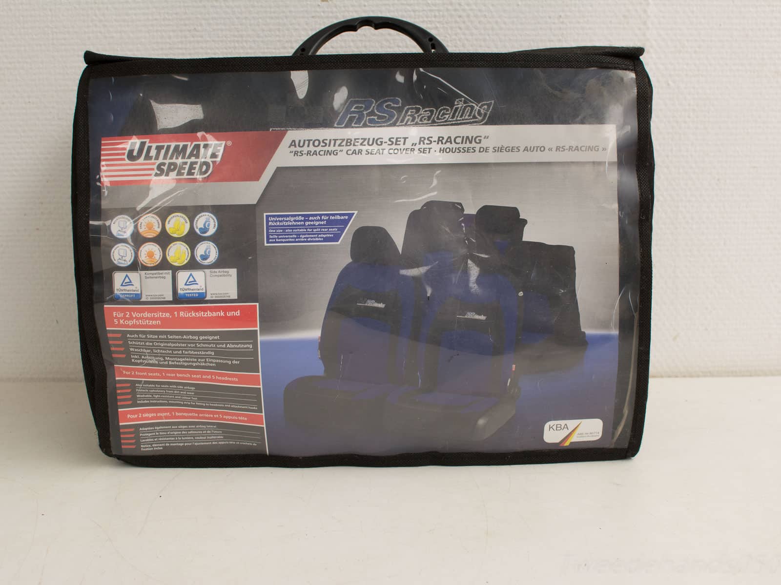 Ultimate Speed RS-Racing Car Seat Cover Set: Stylish, protective covers for your vehicles interior.