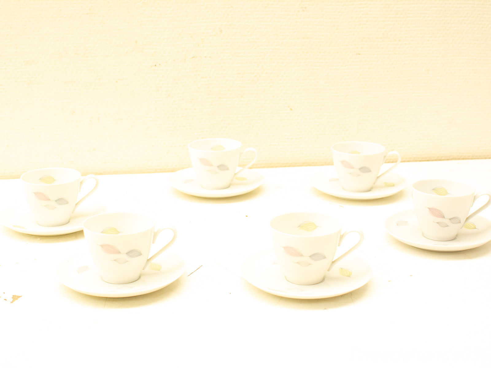 Elegant pastel tea cup set for special occasions and cozy gatherings.