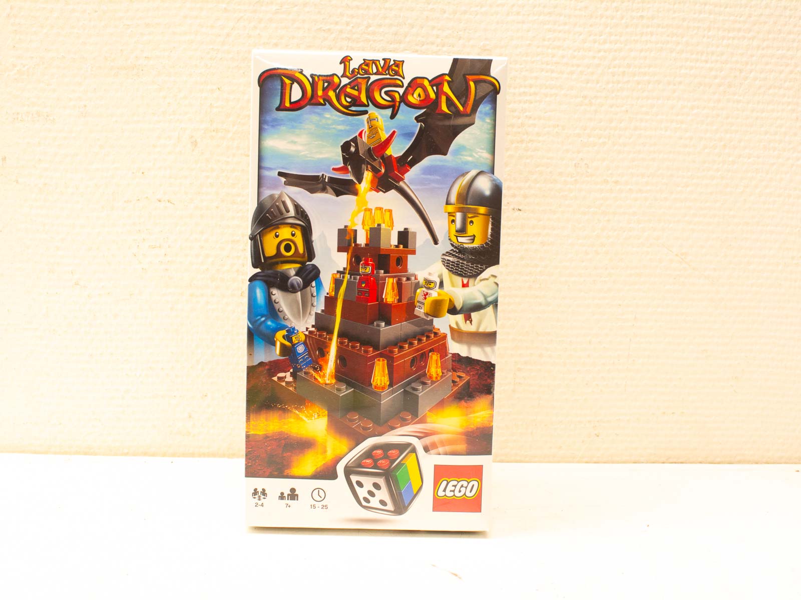 Vintage LEGO Lava Dragon Set: Epic adventures with a dragon, volcano, and medieval characters.