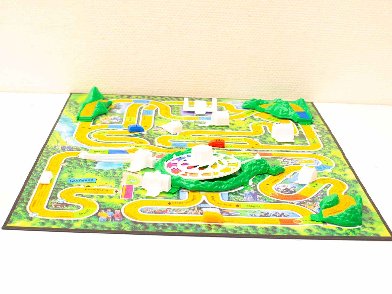 Colorful board game of life choices and adventures, perfect for family fun and interaction.