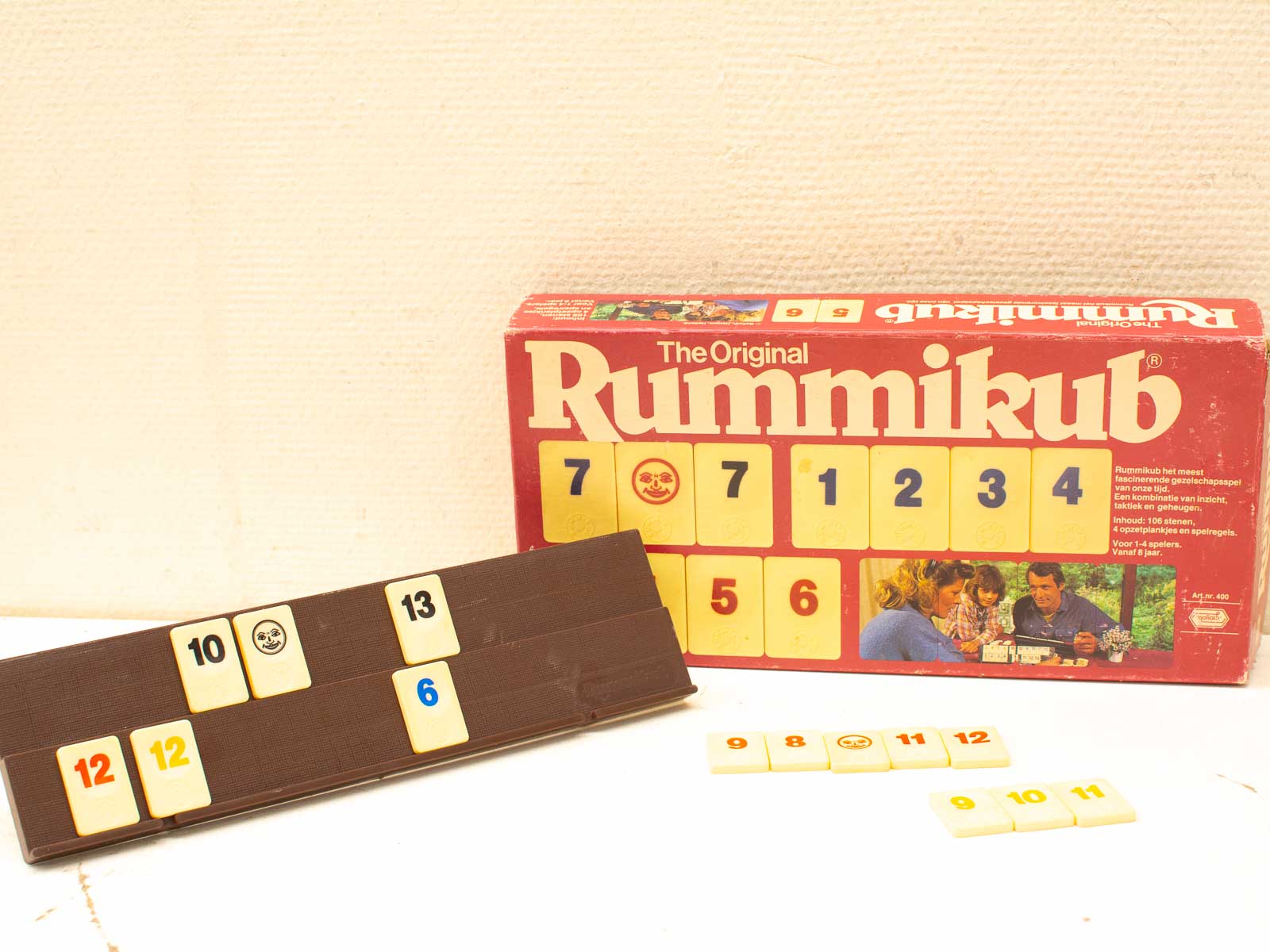 Classic Rummikub game with vibrant tiles for fun family game nights and nostalgic enjoyment.