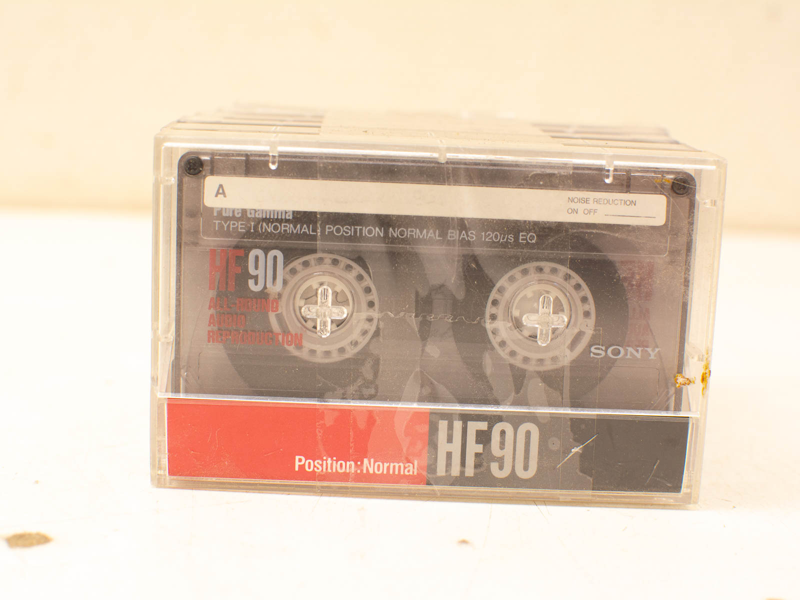 Vintage Sony HF90 cassette tape: a nostalgic audio classic for collectors and music lovers.