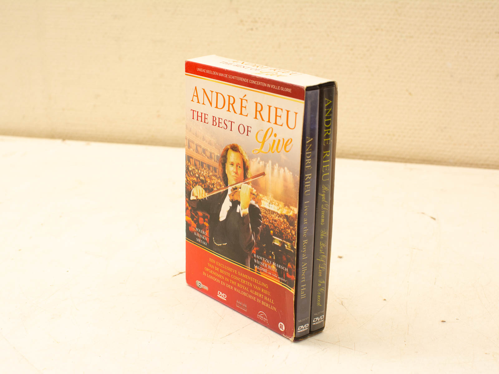 André Rieu: The Best of Live Concerts DVD, showcasing iconic performances and vibrant concert experiences.