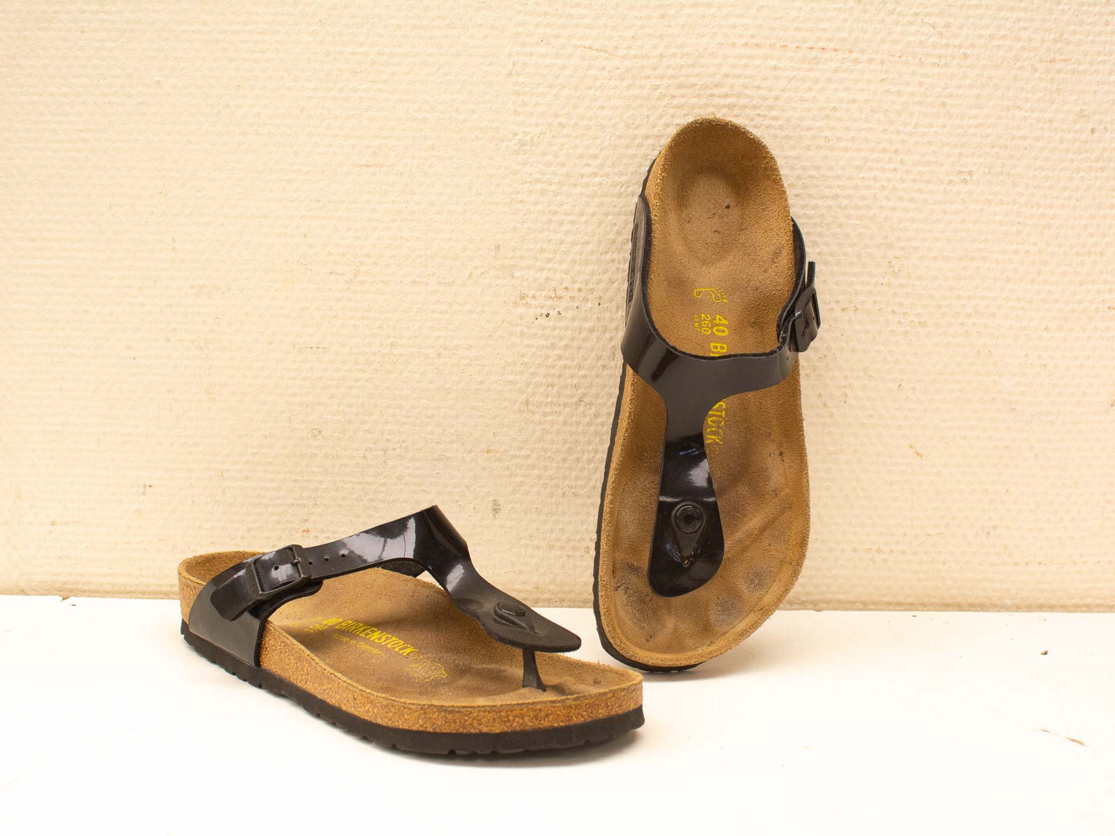 Stylish and comfortable sandals with cork footbed, perfect for warm days and casual outings.