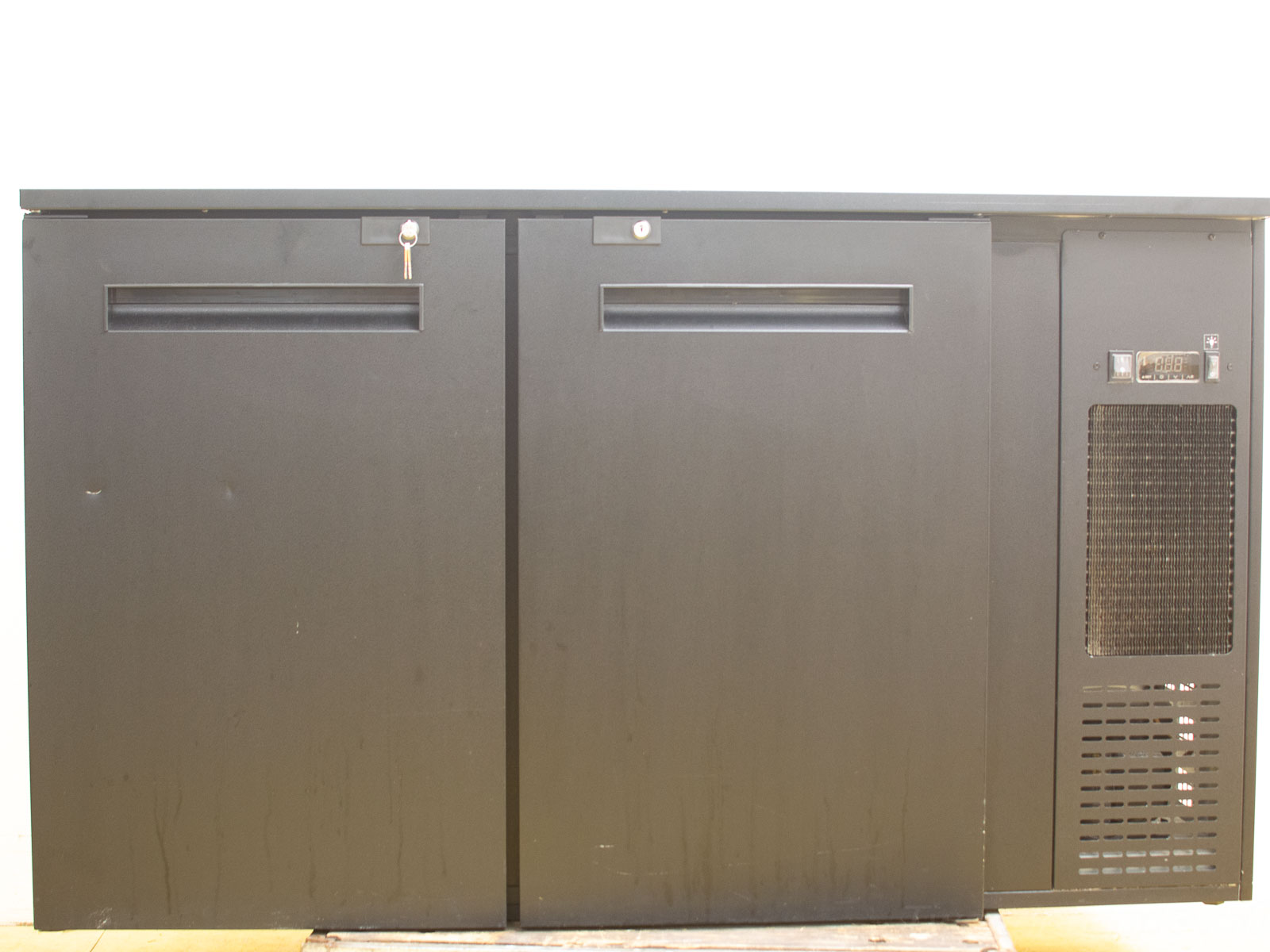 Industrial refrigerator for secure storage and precise temperature control in commercial settings.