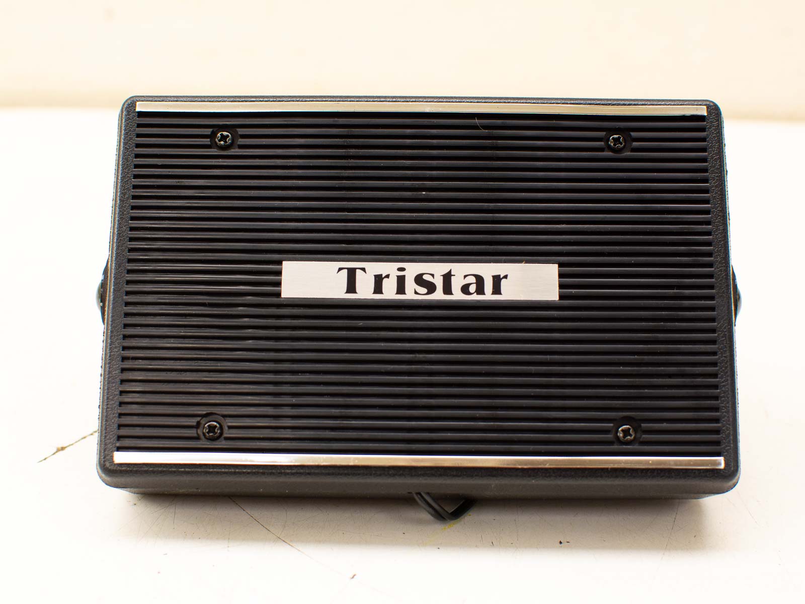 Tristar footswitch pedal: durable, stylish, and perfect for musicians and sound engineers.