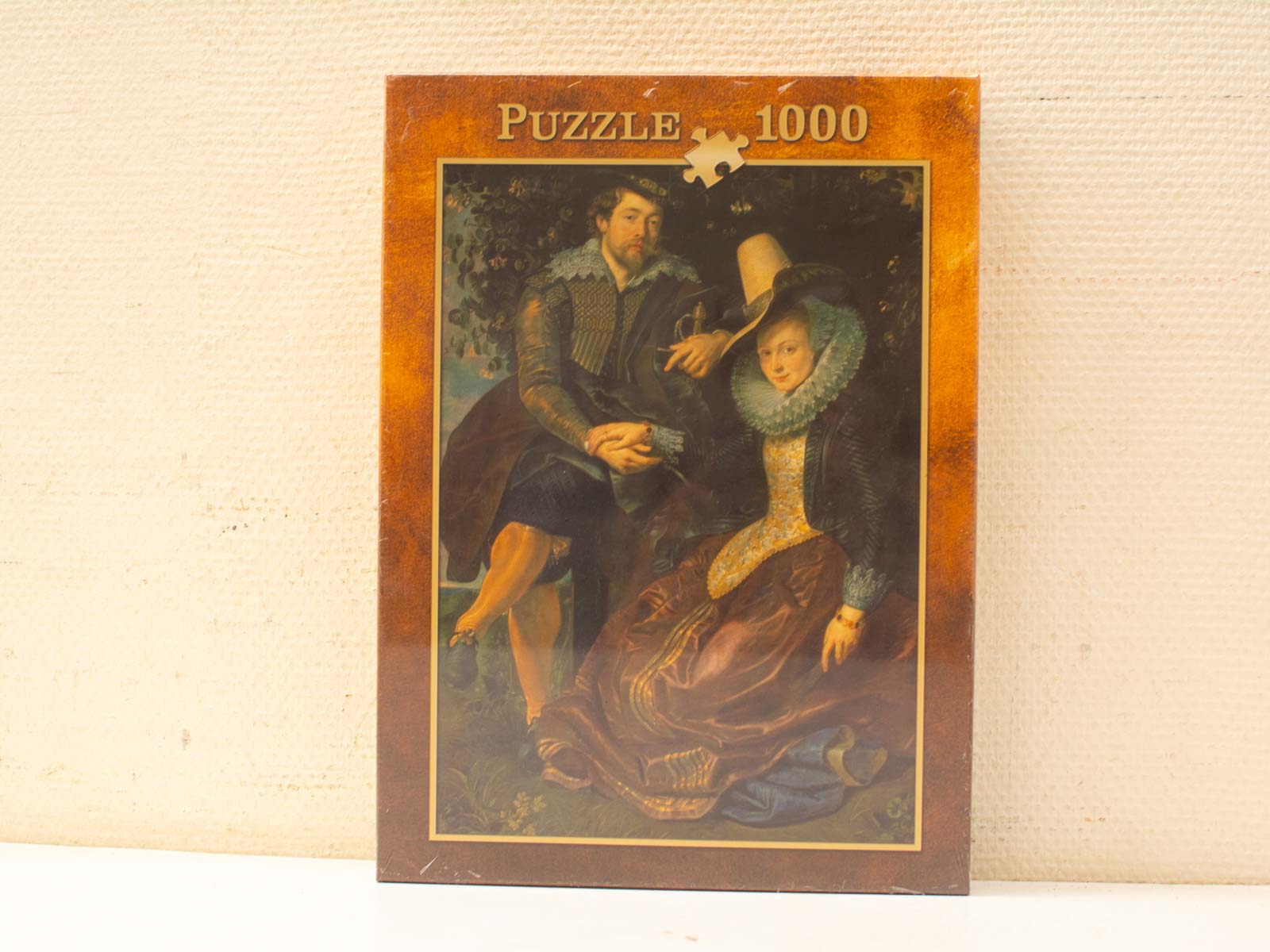 Puzzeldoos met klassiek schilderij, 1000 stukjes, perfect voor kunst- en puzzelliefhebbers.