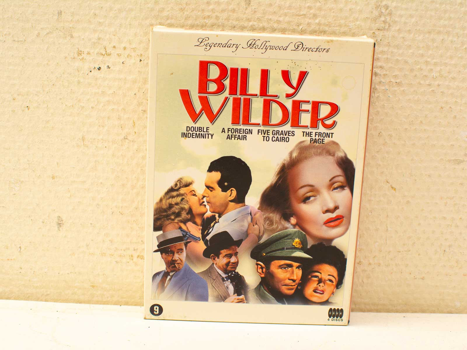 Billy Wilder DVD cover showcasing classic films and iconic characters in Hollywood cinema.