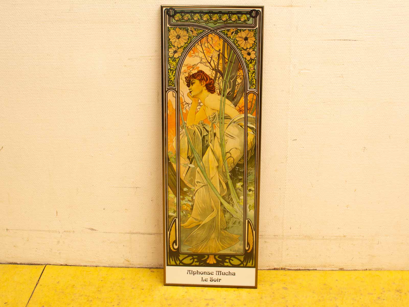 ingelijste poster  Alphonse mucha le soir  37300