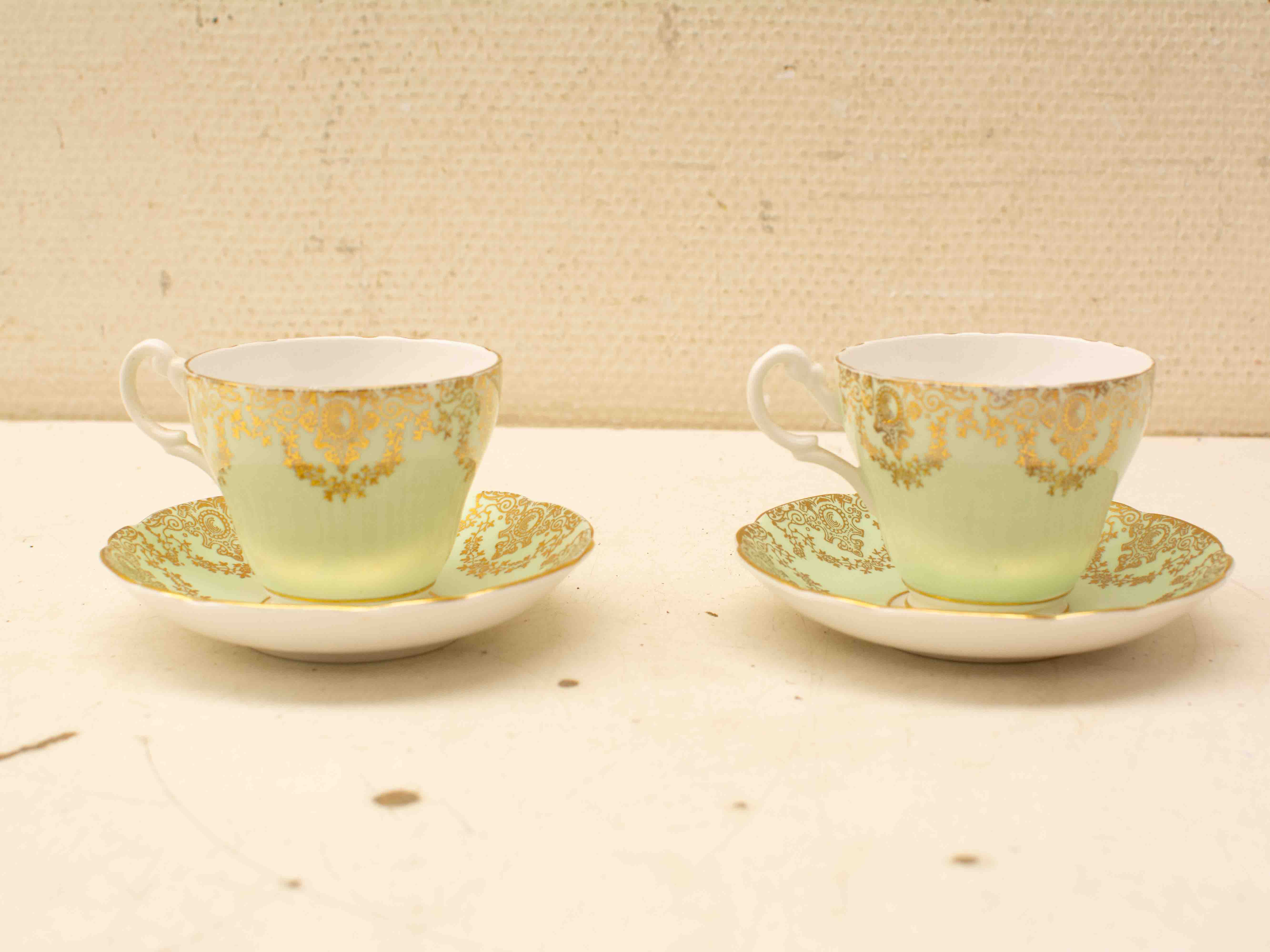 4 Regency Bone china kop en schoteltje  38513